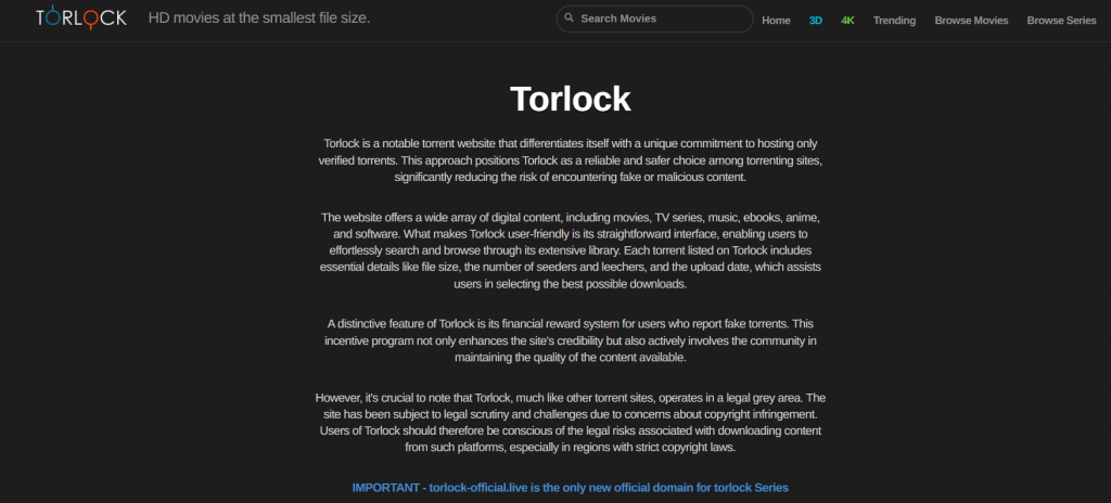 Torlock The Reliable Torrent Site for Verified&nbsp;Downloads